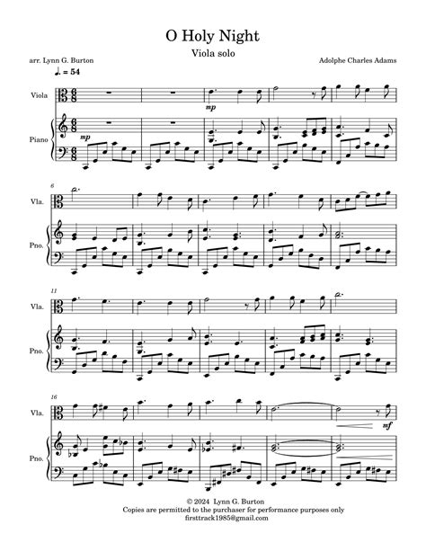 O Holy Night (arr. Lynn G. Burton) por Adolphe Charles Adams Partituras ...