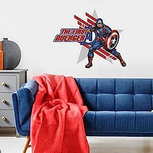 Buy Asian Paints Wall Ons, Captain America - The First Avenger Licensed ...
