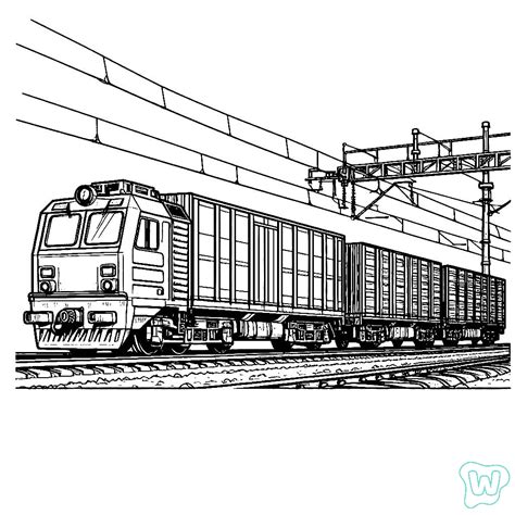 45 Trains Coloring Pages - Download and Print PDF for Free