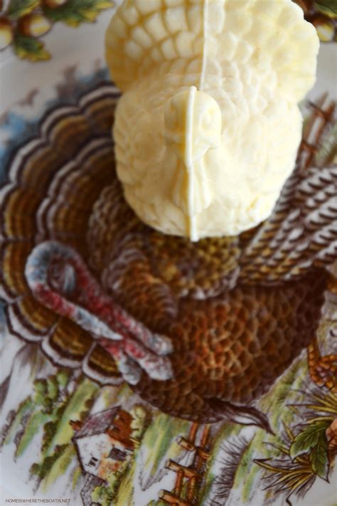 Turkey-Shaped Butter for Your Thanksgiving Feast – Home is Where the ...