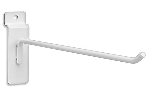 Peg Hooks for Slatwall - 10", White S-18615W - ULINE