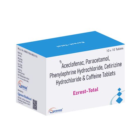 EZREST TOTAL - Each uncoated Tablet Contains Aceclofenac - 100 mg ...