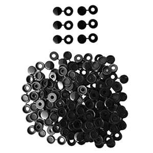 Fityle 100x 0.2 Hinged Screw Cover Fold Snap Cap Car Furniture ...