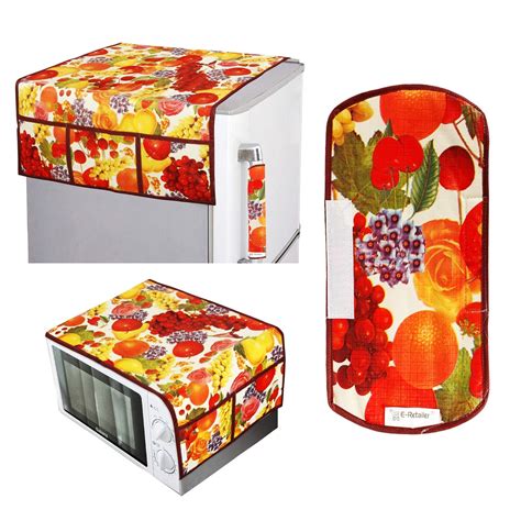 E-Retailer® Exclusive 3-Layered PVC Combo Set of Appliances Cover (1 Pc ...