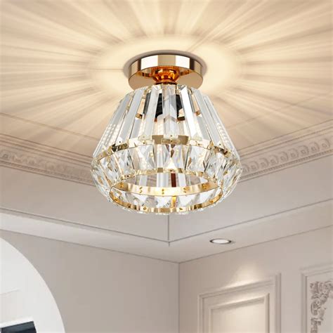 Motent Modern Gold Ceiling Light Fixture Hallway Light Fixtures E26 ...