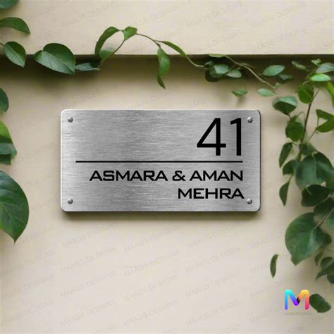 Name Plate in Stainless Steel for Home - MAAGS DESIGNS – Maags Designs