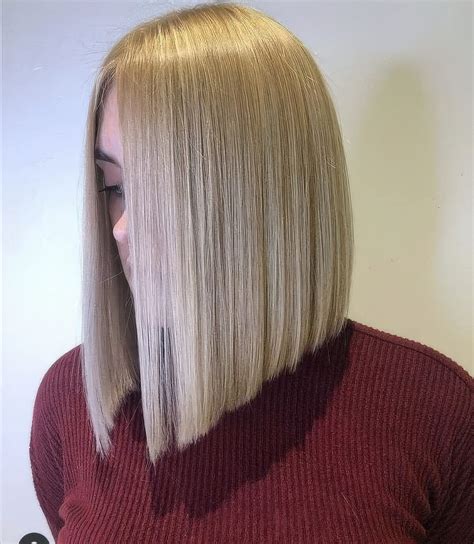Extra Long Angled Bob Haircut