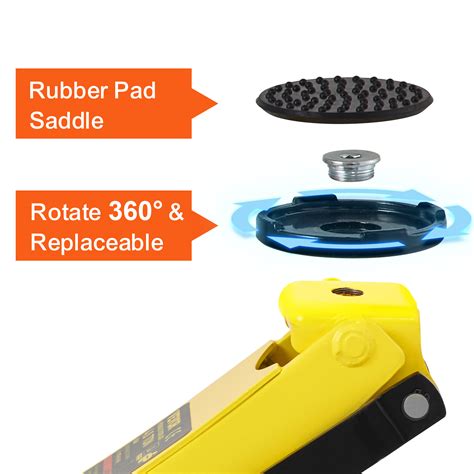 VEVOR Floor Jack, 4 Ton Low Profile Floor Jack, Heavy-duty Steel Racing ...