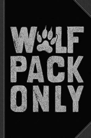 Wolf Pack Only Vintage Journal Notebook: Blank Lined Ruled for Writing ...