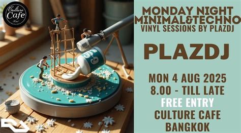 Monday Night: Minimal&Techno Vinyl Sessions by plazdj, Culture Cafe ...