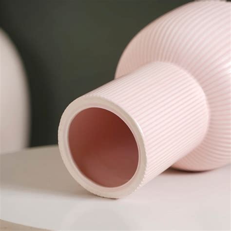 Pastel Nordic Inspired Ceramic Flower Vase Pink Online - Premium Vase ...