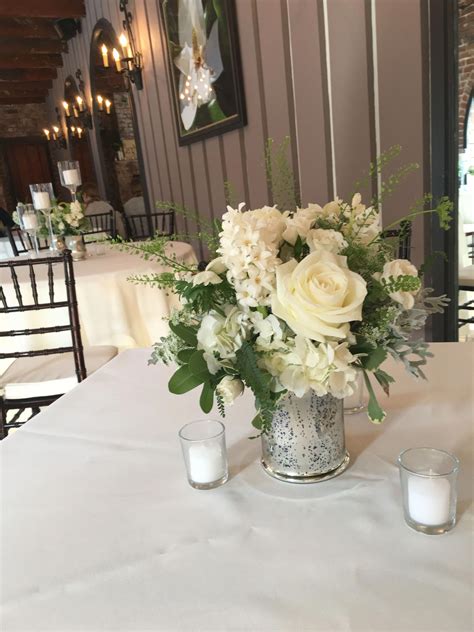 small centerpieces, simple and elegant floral centerpieces, white and ...