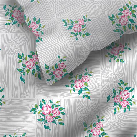 Buy LAYERS Zen Cotton Blend 225TC Floral Print 3Pcs Queen Bedsheet Set ...