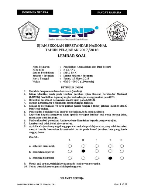 Latihan Soal Ujian Sekolah SMA: Persiapan Matang Meraih Nilai Terbaik!