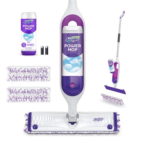 Swiffer PowerMop Multi-Surface Mop Kit for Floor Cleaning, Fresh Scent ...