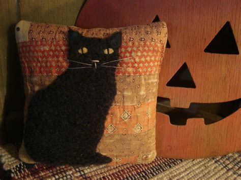 Cat Pillow for Halloween Decor