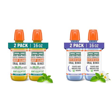Therabreath Deep Clean Mouthwash Antigingivitis Antiseptic Fresh Mint ...