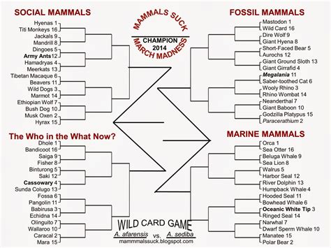 2014MMM Archive - March Mammal Madness - LibGuides at Arizona State ...