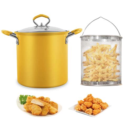 Deep-Fryer-Pot-with-Strainer-Basket-Stainless-Steel-Fish-Chip-Fryer-Pot ...