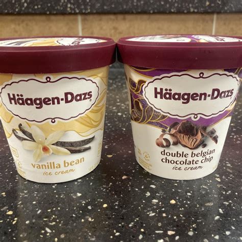 Haagen Dazs Vanilla Bean and Double Belgian Chocolate Chip - Dining and ...