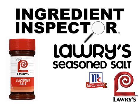 WHAT'S IN LAWRY'S SEASONED SALT? — Ingredient Inspector