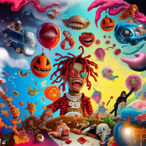 ai generated trippie redd album covers witch one your fav? (they don't ...