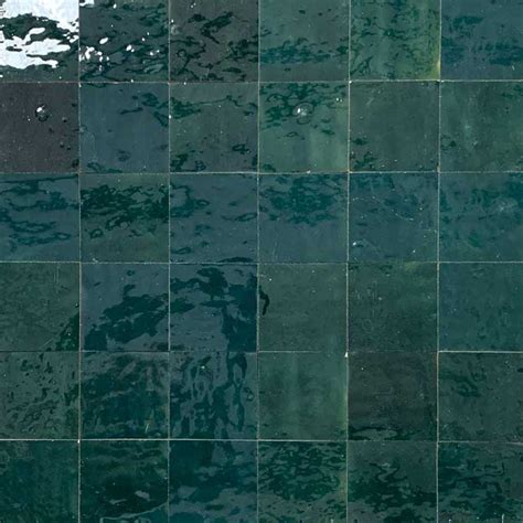 Handmade Green Zellige Tiles - Natural Stone Consulting