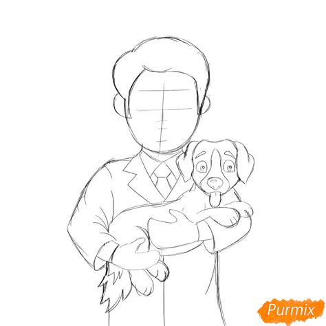 Как нарисовать ветеринара поэтапно 2 урока