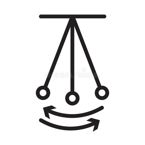 Oscillation Icon Black Line Art Vector Logo Stock Vector - Illustration ...