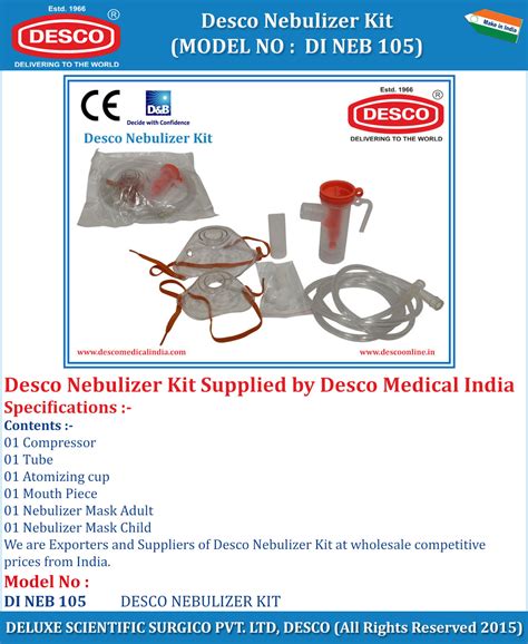Nebulizer Kit | Diagnostic Products | DESCO