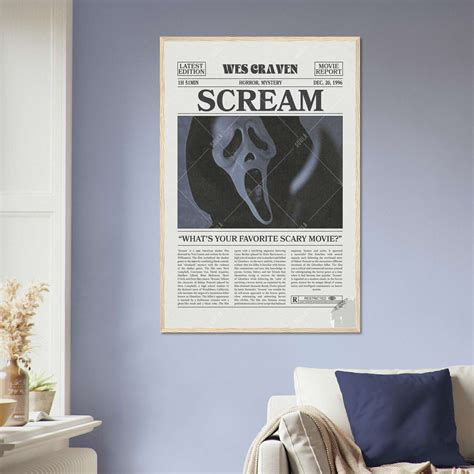 Scream Movie Poster, Film Poster , Horror Movie Poster, Full-Size ...