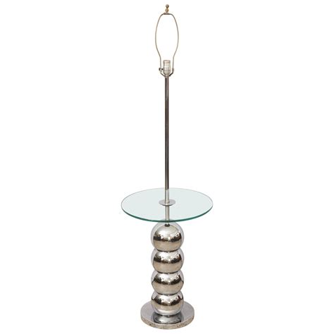 1970s Stacked Chrome Ball Floor Lamp For Sale at 1stDibs