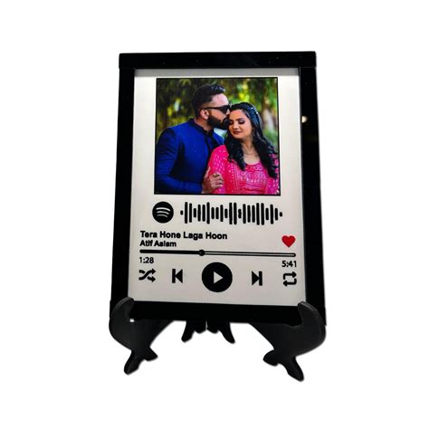 Acrylic spotify tile with 3D border – QuirkyGifts