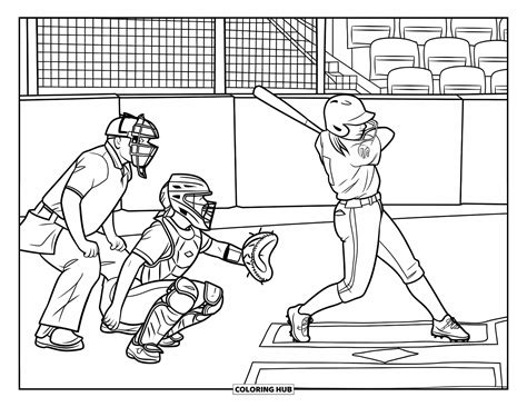 110+ Softball Coloring Pages for Kids & Adults (Free Printable PDFs)
