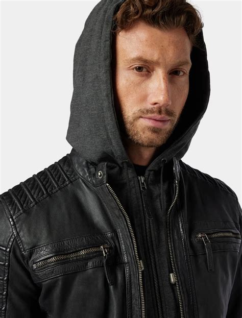 Men's Classic Red Leather Cafe Racer Jacket - Mens Leather Wear