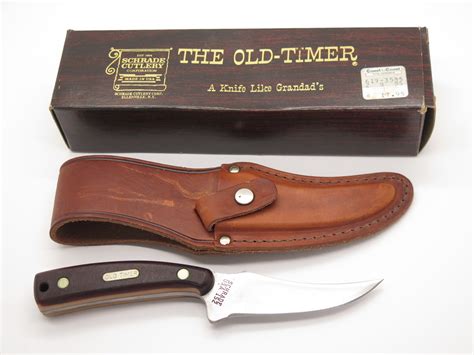 Vintage Schrade Old Timer 152 USA Delrin Sharpfinger Fixed 3.75" Blade ...
