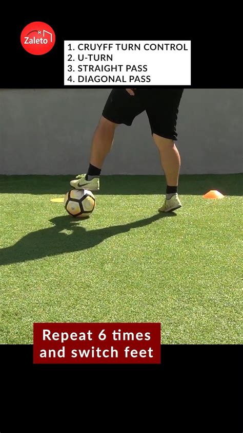 Soccer training drill to improve receiving skills passing and football ...