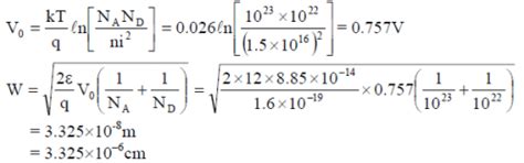 Consider a silicon p-n junction with a uniform acceptor doping ...