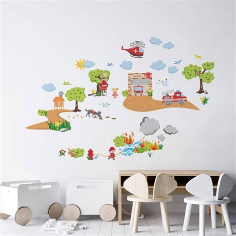 Fire Department Set Wall stickers | wall-art.com