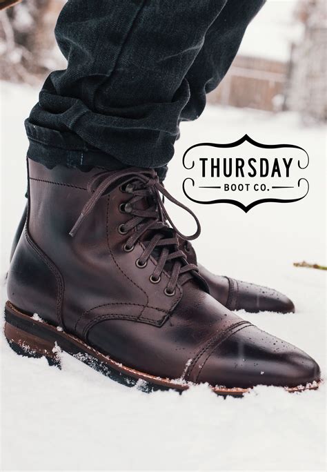 Men's Captain Lace-Up Boot In Brown Leather - Thursday Boot Company ...