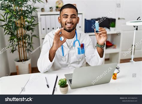 Young Indian Doctor Holding Medical Asthma Stock Photo 2215460543 | Shutterstock