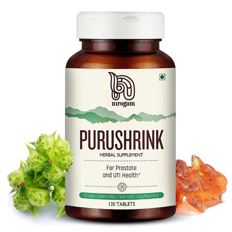 Buy Nirogam Purushrink Prostate Health Supplements Men | Enlarged ...