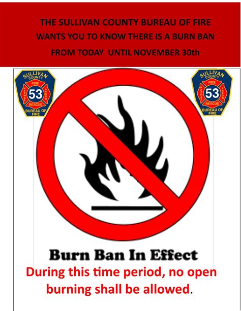 Outdoor Burn Ban Instituted Statewide | Sullivan County NY