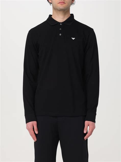 Emporio Armani Outlet: Polo shirt men - Black | Emporio Armani polo shirt 8N1FQ01JTKZ online at ...