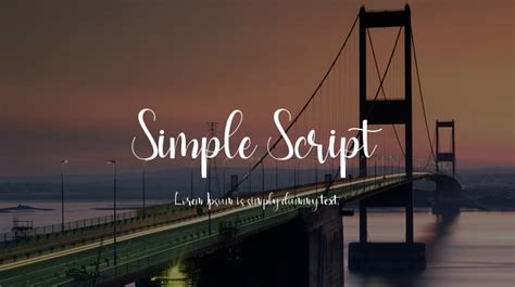 Image result for Simple Script Font