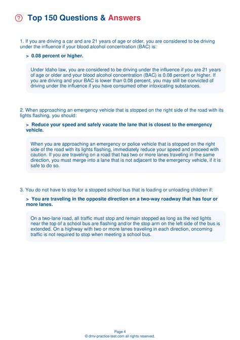 2024 Idaho DMV Test Cheat Sheet. 99% pass rate!