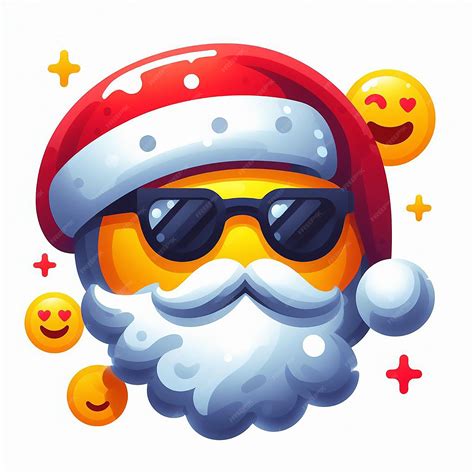 Premium Vector | Trendy cool friendly modern hippie smart santa claus ...