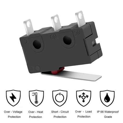 IRIDESCENT MUZHI SPDT 1NO 1NC Hinge Lever Momentary Push Button India ...