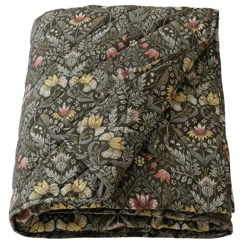 KÄRRDUNÖRT comforter, dark green/multicolour, 150x250 cm (59x98") - IKEA