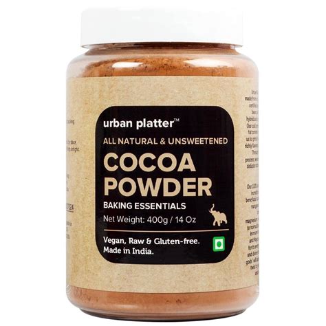 Urban Platter Natural Unsweetened Cocoa Powder, 400g : Amazon.in ...